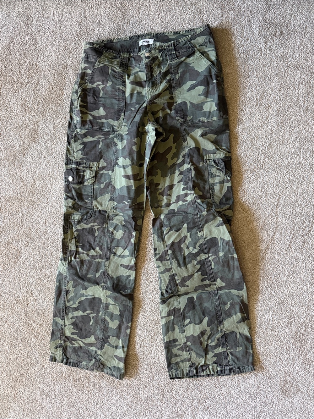 Garage Camo Cargo Pants NWOT
